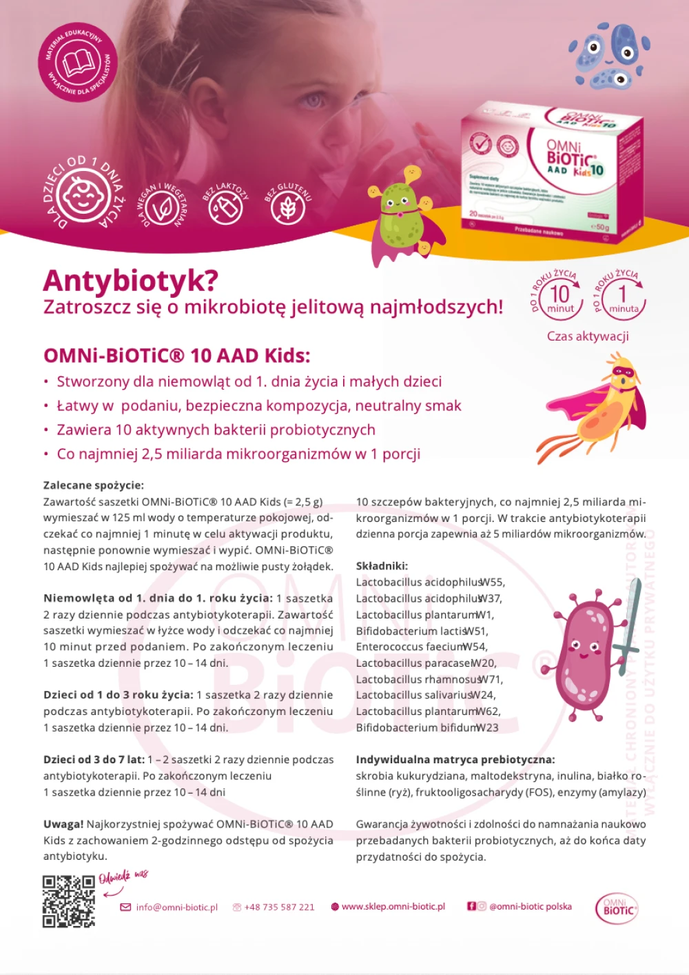 Ulotka OMNi-BiOTiC Kids